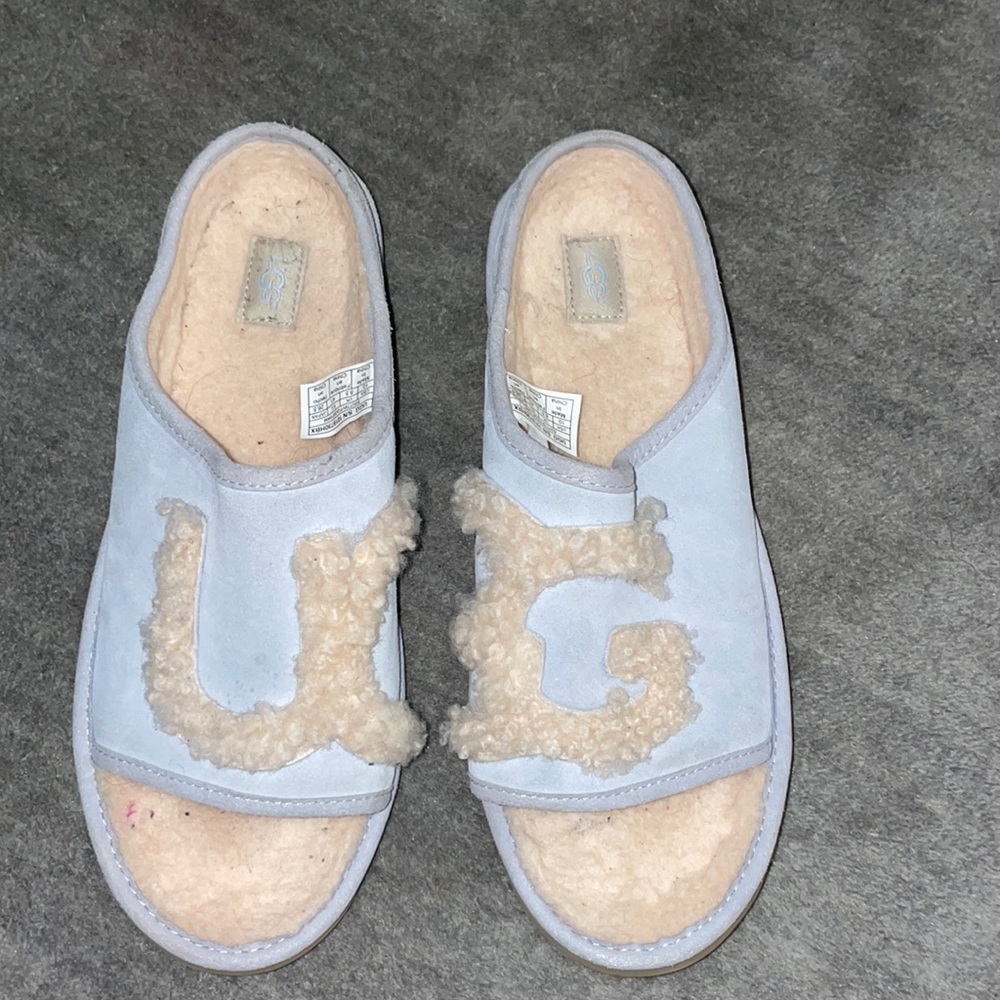 Ugg suede slides